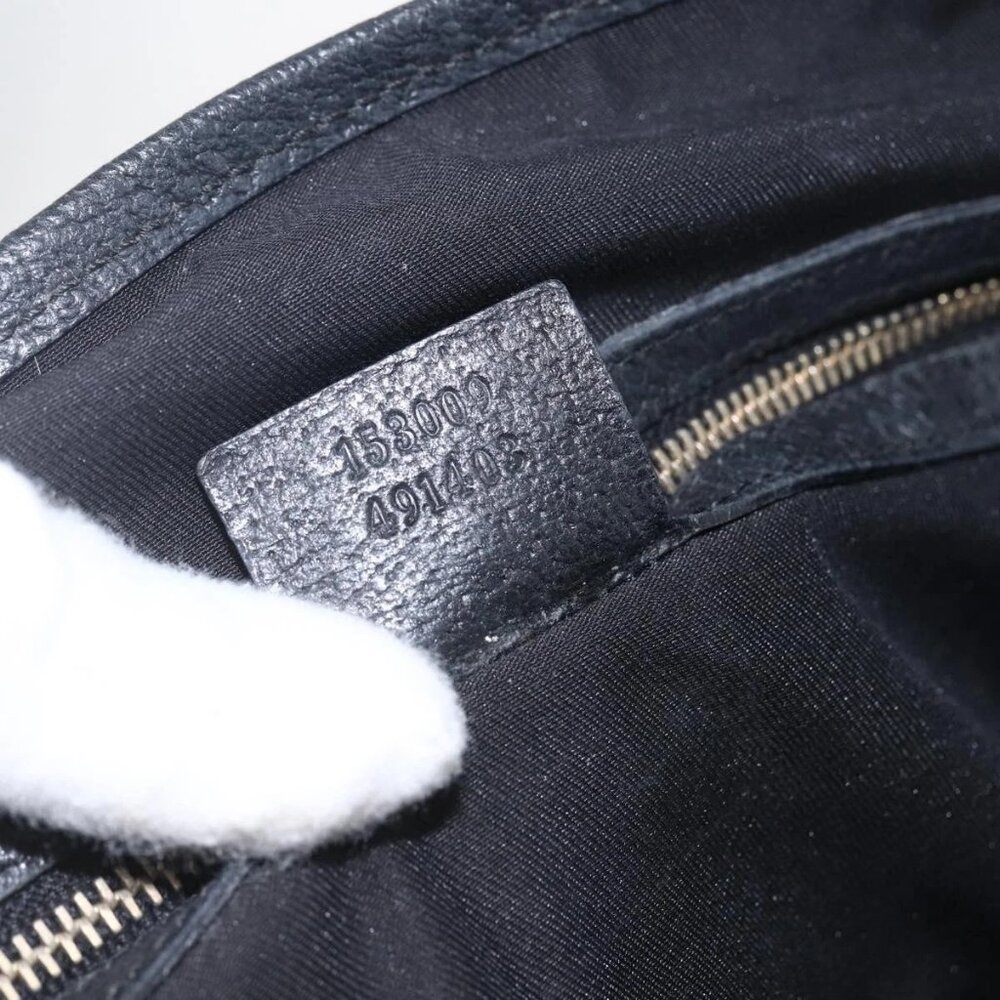 GUCCI GG Canvas Tote Bag Black Gold - Picture 13 of 16